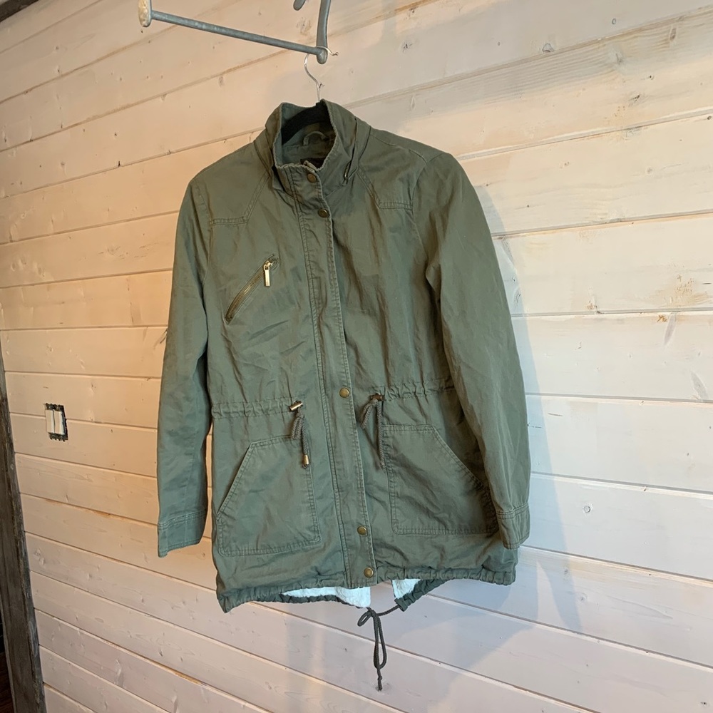Yoki Outerwear Collection | Olive Utility Spring Jacket